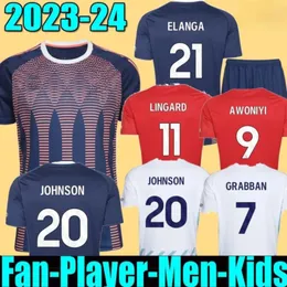 23 24 24 koszulka piłkarska Nottingham Soccer Lingard Grabban Johnson Surridge 2023 2024 Forest Awoniyi Ameobi może Krowinovic