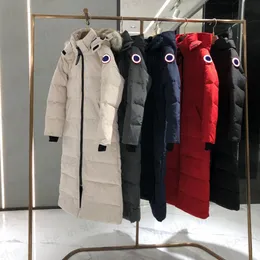 レディースファーパフジャケットファッションダウンコート冬のクラシックロングスタイルパフジャケットデザイナー女性パーカスコートアウターウェア高品質23FW
