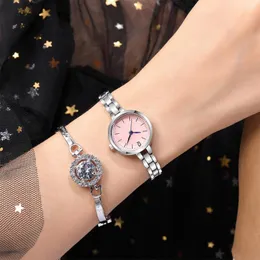 腕時計の豪華な女性ファッション小さなブレスレット時計ローズゴールドステンレス鋼品質女性クォーツシンプルな女性時計