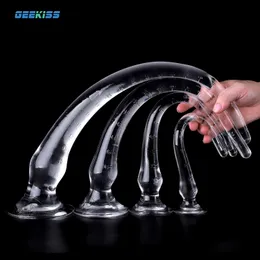 Anal Toys Long Scale Dildo Cup Vaginal Prostate Massager Whip Butt Plug Soft Masturbator Enorm Dilator Sex Toy 230901