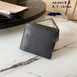 Klassiska varumärke Mäns korta plånböcker Luxury Brand Black Letter Wallet Buss Bussin Casual Multi Card Lagring Plånböcker Kopplingsväskor Designer Läder Male Pocket Coin Purses