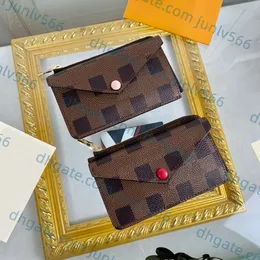5A Высококачественный роскошный дизайнерский дизайнерский модный пакет с пакетом карт -пакета женский мини -Zippy Swellet Swork Bags Bags Dermis Charm Ключ пакет с коробкой