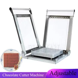 Máquina de corte manual de bloco de chocolate cru para doces macios com cabeça dupla