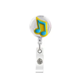 wholesale Business Card Files Cute Retractable Badge Holder Reel - Clip-On  Name Tag With Belt Clip Id Reels For Office Workers Music Doctors Nur Ot4Cr