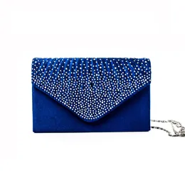 Evening Bags Blue Silver Red Orange Multi Color Fashion Women Clutch Bag with Ladies Wedding Party Dress Accessories 230901