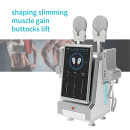 New Arrival Desktop Ems Machine 4 Handles Hi-Emt Muscle Stimulator Hi-Emt Fat Burning Reduce Fat Ems Shape Machine