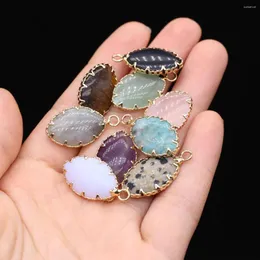 Encantos 14x25mm pedra natural forma de lágrima pingente malaquita opala quartzo claro para fazer jóias suprimentos diy colar brinco