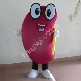Kidney Mascot Costume Halloween Christmas Fancy Party Dress Cartoon Character Suit Carnival Unisex Adults Outfit