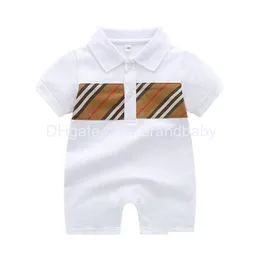 Rompers Infant Jumpsuit Kids Designer Girls Boys Brand Letter Born Baby Closes Toddler Romper Children Pajamas Drop Delivery Matern Dhehy