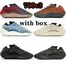 مع مربع 700S Running Shoes V3 Azael Alvah Dark Glow Arzareth Copper Fade Carbon Safflower Clay Brown Static Vanta Tephra Geod