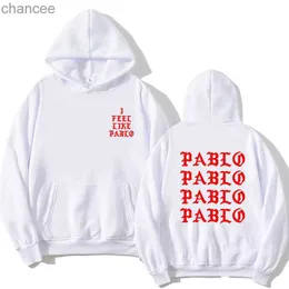 Bluzy męskie bluzy męskie bluzy z kapturem Hip Hop Hop Streetwear Pablo Pablo Women's Hoodie Pullover Fast I Like Paul Pablo Undershirt Homme Hoome LST230902