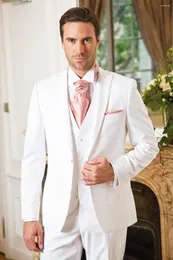 Men's Suits Elegant Tuxedos Style Wedding For Grooms Suit Wear Mandarin Collar Party Dresses Men Terno 3PCS