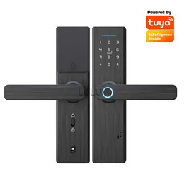 Door Locks smart door lock Tuya APP WiFi Remote Control Smart Fingerprint Password Number Card Lock X1 5050 Lock Mortise HKD230902