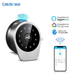 Dörrlås nyaste Bluetooth Electronic Smart Lock Biometric FingerPrint Door Lock Ttlock App Code RIFD Keyless Door Lock Home Security HKD230902