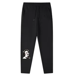 Fujiwara Hiroshi co-märkta Sweatpants Lightning Friends Terry Casual Pants Spring/Summer Elastic Byxor för män och kvinnor långa lösa