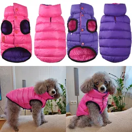 Odzież dla psów światło zimowe ubrania dla małych średnich dużych psów wodoodporne gęste kamizelki płaszcz Chihuahua French Bulldog kombinezon 230901