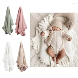 Blankets Baby Nursery For Boys Girls Swaddle Neutral Soft Lightweight Toddler And Kids Throw Dropship