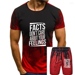 Herren-Trainingsanzüge, Sportbekleidung, Fakten, Don't Care About Your Feelings, politisches T-Shirt, Herrenmode
