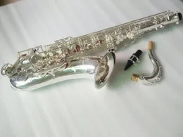 Srebrny saksofon tenorowy YTS-875EX Model wysokiej jakości muzyczny instrument B-Flat Profesjonalny saksofon z akcesorium
