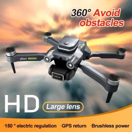 Velivolo telecomandato con trasmissione di mappe 5G - Drone GPS con motore brushless H23 con fotografia aerea HD per evitare ostacoli a 360°