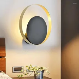 Lâmpada de parede led simples moderno criativo decorativo iluminação interior el projeto sala quarto luzes cabeceira para casa