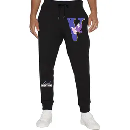 Vlone New Baggy Pants Men and Women's Classic Dasual Fashion Trend Plush Sanitary Sanitary Pants Simple Cotton Discal