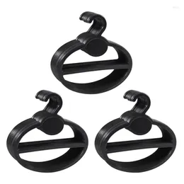 Hangers 60X Scarf Shawl Tie Holder Organizer Oval Plastic Storage Black