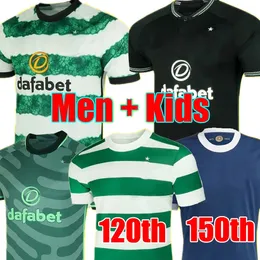 Kyogo 23 24 Celtic Soccer Jerseys Home Away Edouard 2023 2024 Scotland Turnbull Ajeti Christie Jota Griffiths Forrest Player Men Kit Kit Minform Football Shirt