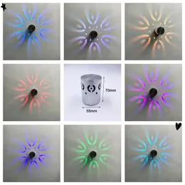 Настенный светильник 3W в форме цветка, светодиодные светильники для внутреннего освещения, современные бра для домашнего декора и комнаты