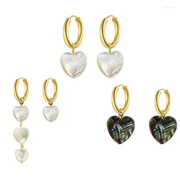 Orecchini pendenti 2023 Accessori per gocce di pietra a forma di cuore Dichiarazione di moda Regalo di compleanno di San Valentino per ragazze Gioielli