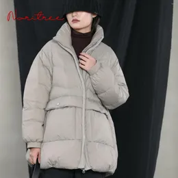 女性のダウン300gを超えるアヒルの詰め物コートジャケット冬のファッション文学スタイルの女性厚い温かいパーカーwy539