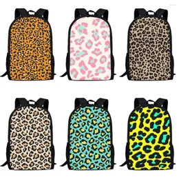 Borse da scuola per bambini Moda Stampa leopardata Zaino a tracolla stile semplice per studentesse primarie Donne casual Mochila Infantil