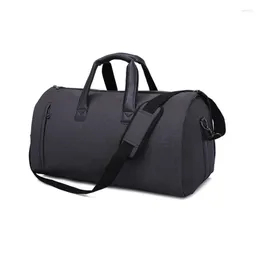 Duffel Bags Xzan Saco de viagem de vestuário com compartimento de sapatos Terno conversível Carry On Bagagem Alça de Ombro T0