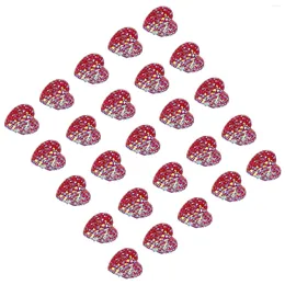 Storage Bottles 50 Pcs DIY Accessories Costume Phone Case Headwear Resin Decor Craft Ornament Heart Shape Charms Shell Decors Patches