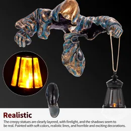 Inne impreza imprezowa dostarcza Ghost Wall Handheld Lampa Horror Halloween Wizard Light Decoration Realistic Night Ligh 230904