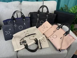 Bolsa de lona bolsas de designer luxuosas bolsas de compras de grande capacidade Bordado de pérola 2 peças bolsas Bolsas Bolsas de ombro Múltiplas cores e tamanhos