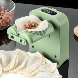 Manual Noodle Makers 6st Dumpling Maker Machine 3 Modes Hushållen Automatisk med sked Borste Portable Electric Kitchen Tools 230901