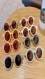 Citgeett Summer Sunglasses Children039s Infant039s Retro Solid Color Cute Outdoor Beach Protection For Kids 13 styles5350306