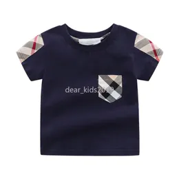 Summer New Baby Kids Boys Fashion Breathable Short Sleeve Cotton Shirt Tops 1-6Y
