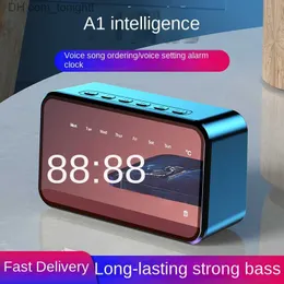 Alto-falantes portáteis sem fio Bluetooth Speaker Controle de Voz AI Inteligente Artificial Home Alto Volume Subwoofer Mini Speaker Q230904
