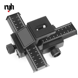 Головки штатива RYH, 4-позиционный слайдер для макрофокусировки для съемки крупным планом Pentax, головка штатива с 14 винтами для цифровой зеркальной камеры 230904