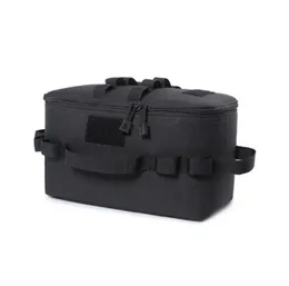 Outdoor Camping Gas Tank Storage Bag Large Capacity Ground Nail Tool Bag Gas Canister Picnic Cookware Utensils Kit B54