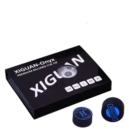 Acessórios de bilhar XiGuan Premium Cue Tip 11mm 12mm 14mm 2 Pçs/lote Black Diamond Pool Snooker Bilhar Cue Tips S/M/H Opcional 230901