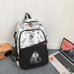 Rucksack Damen Taschen im Angebot 2023 Mode Graffiti Freizeit Sport Reisetasche Hohe Kapazität Computer Vielseitig Student