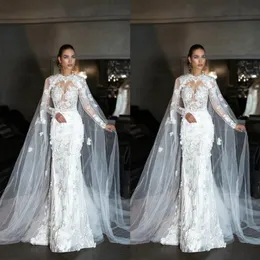 Ekskluzywne projektowanie Wrap Wrap 2019 Tiul Cloak Lace Ladies Bridal Cape Bridal Shall Dostosowane kurtki ślubne SHI219X