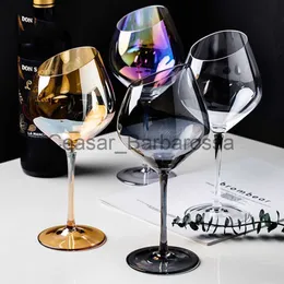 Wine Glasses Fancy Nordic Glass Cup Set Bevel Wine Cocktail Glass Whiskey Champagne Luxury Tacas De Vidro Para Vinho Colored Goblet Glasses x0904