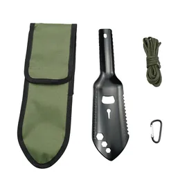 야외 도구 야외 다기능 알루미늄 합금 Sapper Shovel Small Hand Shovel Camping Survival Tools 하이킹 백패킹 멀티 궤적 230904