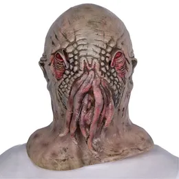 Parti masker illamående ond marin mutant bläckfisk mask roll spela djur rekvisita halloween leksakstillbehör huva 230901