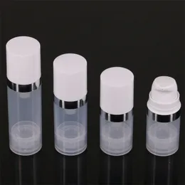 5ml 10ml 15ml Bottiglia Airless Pompa per lozione Mini Bottiglie per campioni Contenitore sottovuoto Imballaggio cosmetico Dispenser per dimensioni da viaggio