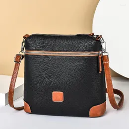 Avondtassen 2023 Mode Lychee Patroon Dames Emmer Tas Retro Messenger Hoge Kwaliteit Eén Schouder Eenvoudige Tote